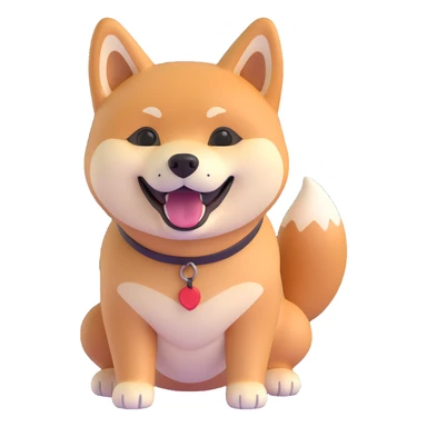 shiba inu happy sticker