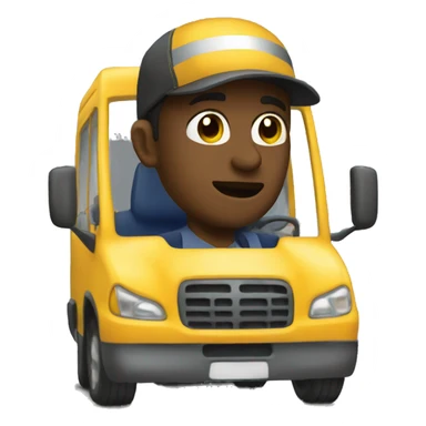 Driver in transit sticker