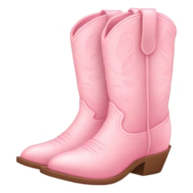 pastel pink cowgirl boots sticker