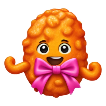 hot Cheeto with pink bow sticker