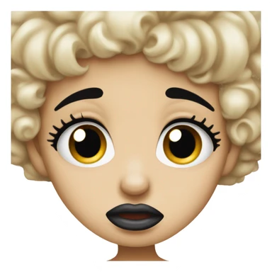 Betty boop crying sticker