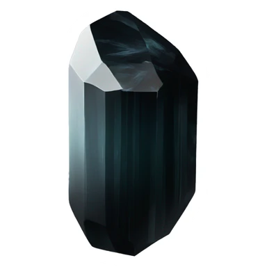 Black tourmaline crystal sticker