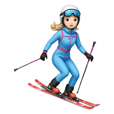 Woman Skiing, Matterhorn sticker