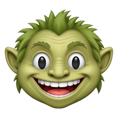 A TROLL FACE EMOJI sticker
