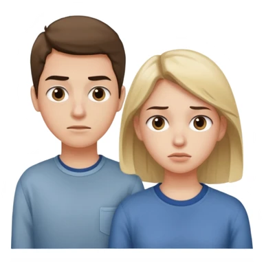 Indifference - lack of interest, concern, or sympathy - teenager rolling eyes with parent in the disance behind them sticker