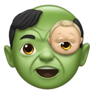 Hitler and baby yoda sticker