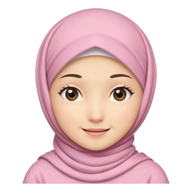Muslim girl kawaii sticker