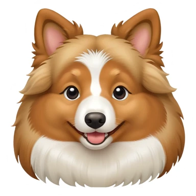Fat shetland sheepdog sticker