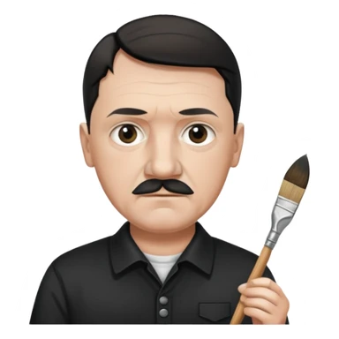  hitler working as a painter sticker