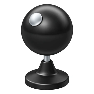 a classic push pin in 3D black style sticker