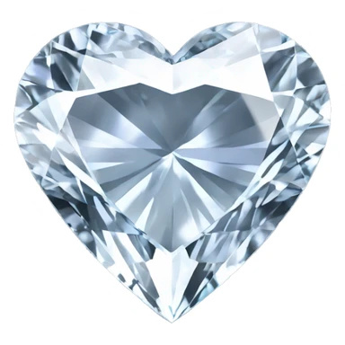Heart shaped 56-carat crystal diamond sticker