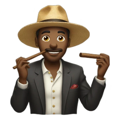 The man who eats cigars sticker