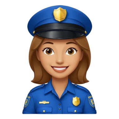 Flirty police sticker