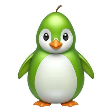 A penguin shaped pear 🐧🍐 sticker