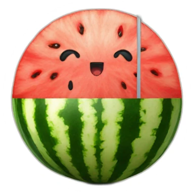 watermelon with flag palestine sticker