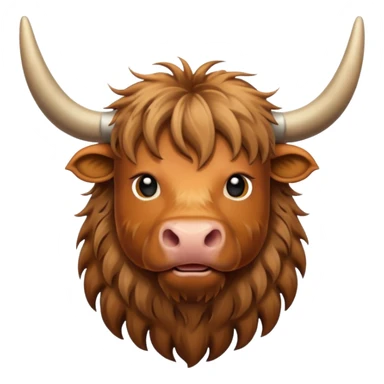 highland cow sticker