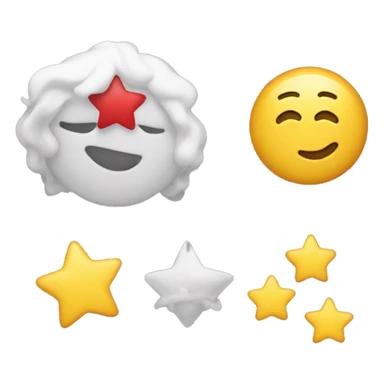 a diry with a star a heart and a little emoji who's smile on it and on the back line of write sticker