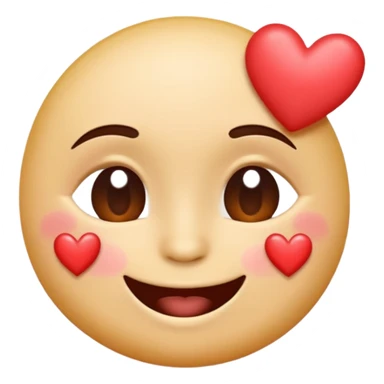 smiling face with hearts and kiss sticker