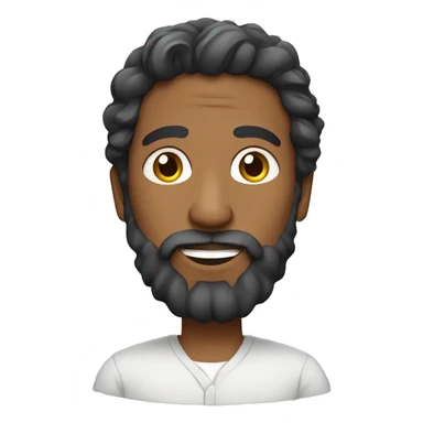 Bengali Man with beard and wavy hair sticker