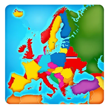 Map of Europe  sticker