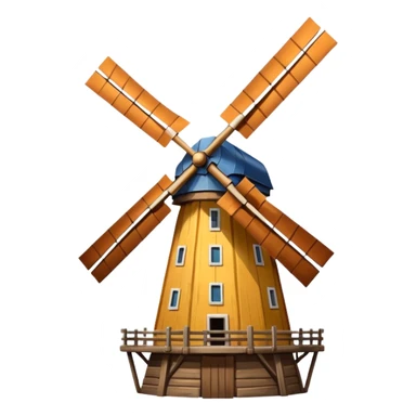 A big Windmill facing forward  sticker