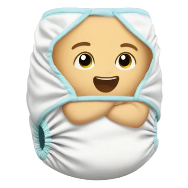 Baby diaper sticker