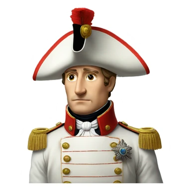 Napoleon with his hat sticker
