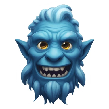 burping firbolg spectral giant blue sticker