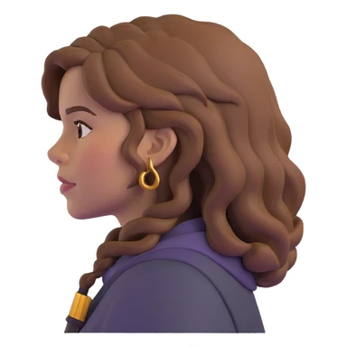 Hermione Granger from Harry Potter side view profile sticker