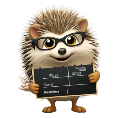 hedgehog movie director sticker