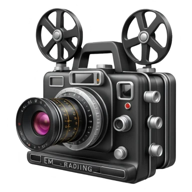 film camera with EKG reading sticker