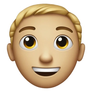 Smile emoji with one eye twitching  sticker