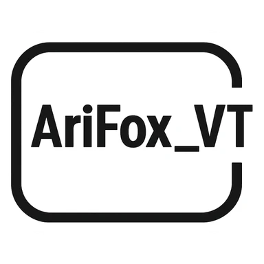 the GLOCK logo, except the letters say "AriFox_VT" sticker
