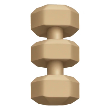 beige dumbbells sticker