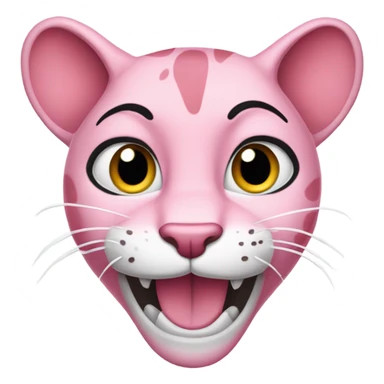 Pink panther cartoon sticker