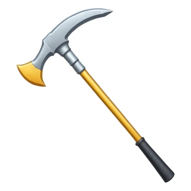 symmetric mining pickaxe sticker
