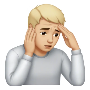 man with facepalm sticker