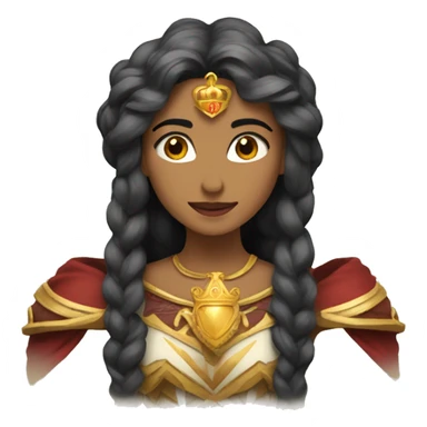 Una leona alegre y con corona de reina  sticker