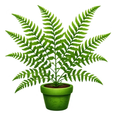 fern plant sticker