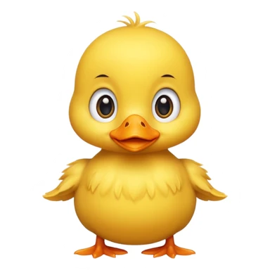 baby duck with big eyes sticker