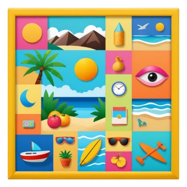 An extremely detailed lifestyle vision board collage for the year 2026. sticker