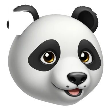 Panda amoureux sticker