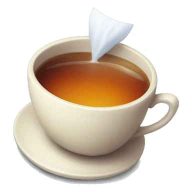 a cup of tea in the Halloween style sticker