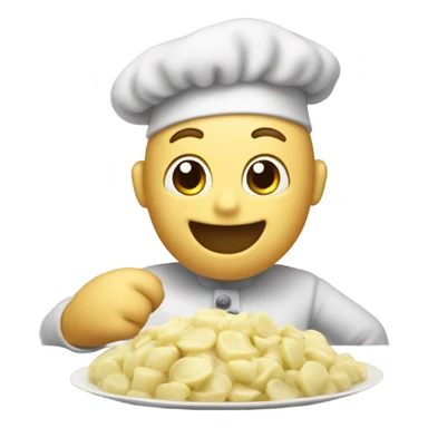 Pilsbury dough boy making potato salad  sticker
