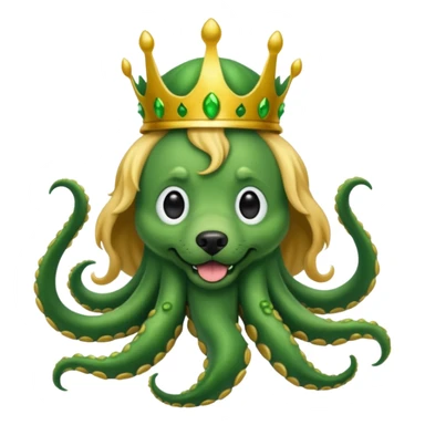 golden retriever cthulu sticker