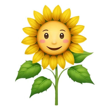 sonnenblumenstrauch mit lächeln sticker