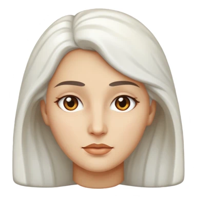 Marble style statue of woman face  sticker