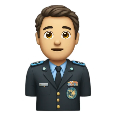 Un mec qui hurle avec un w sur le front sticker