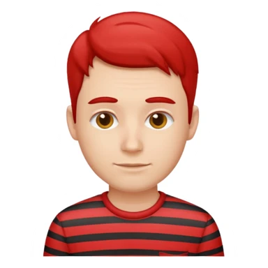 Men with Shirt have red Striped  sticker