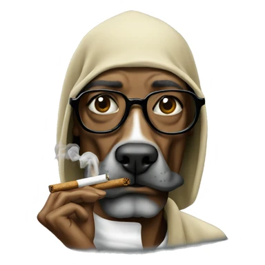 snoop dog smoking blunt sticker